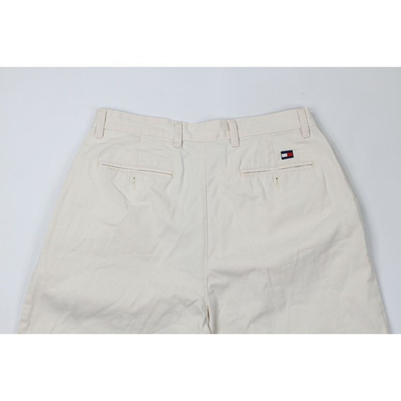 90s Tommy Hilfiger Mens 33 Pleated Above Knee Cot… - image 9