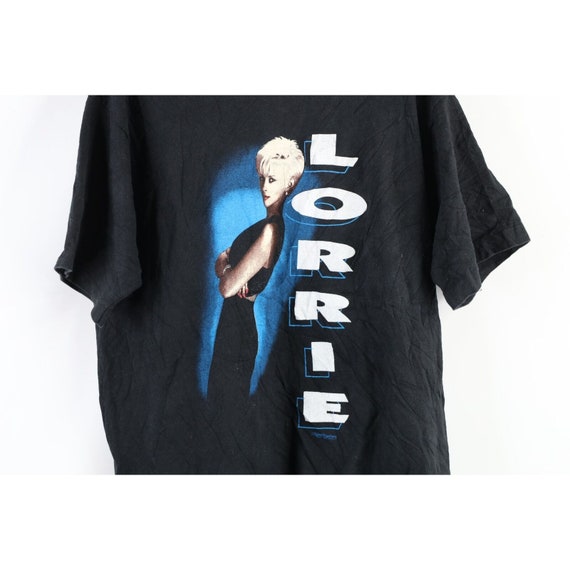 90s Mens Large Faded Spell Out Lorrie Morgan Coun… - image 4