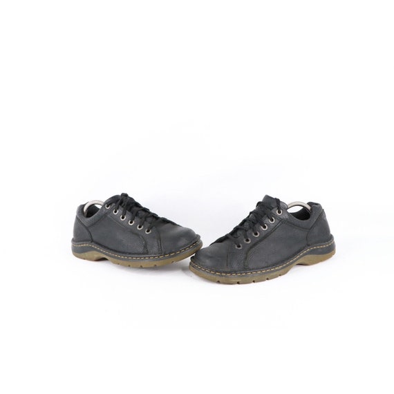 Vintage Dr Martens Hombres 9 Grunge Goth Punk Zapatos de bolos de cuero grueso negro zapatos de plataforma vintage zapatos Vintage Doc Martens Y2K Docs Etsy Mexico