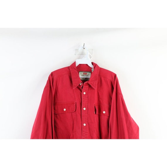 Herren jeanshemd rot Clearance