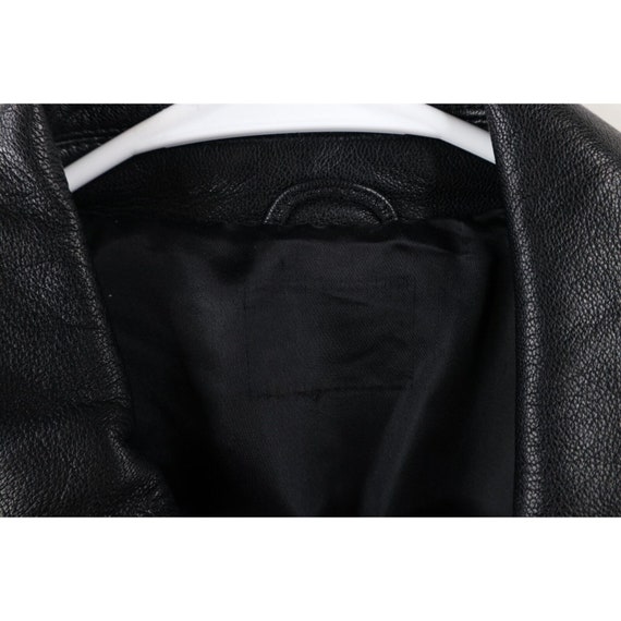 90s Streetwear Mens Medium Lined Full Zip Leather… - image 6