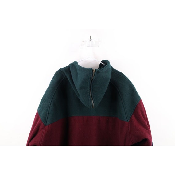 90s Streetwear Womens 3XL Reversible Wool Color B… - image 10