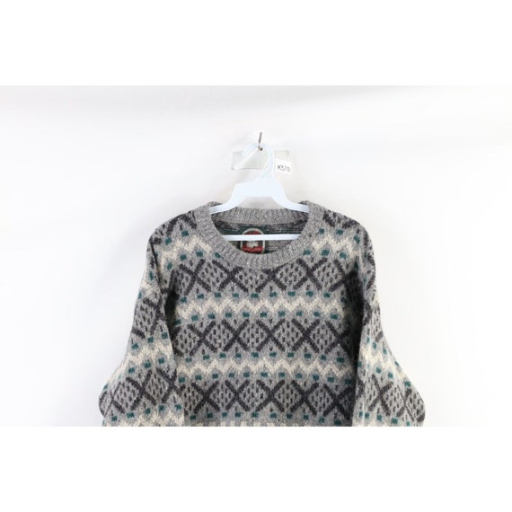 90s Streetwear Womens Medium Thrashed Wool Knit F… - image 2