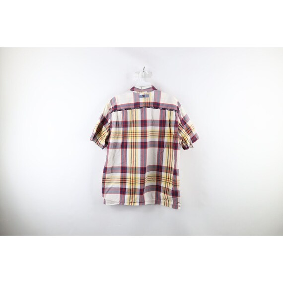 90s Tommy Hilfiger Mens L Faded Spell Out Short S… - image 9