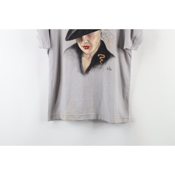 70s Streetwear Womens Small Distressed Hat Lady V… - image 3