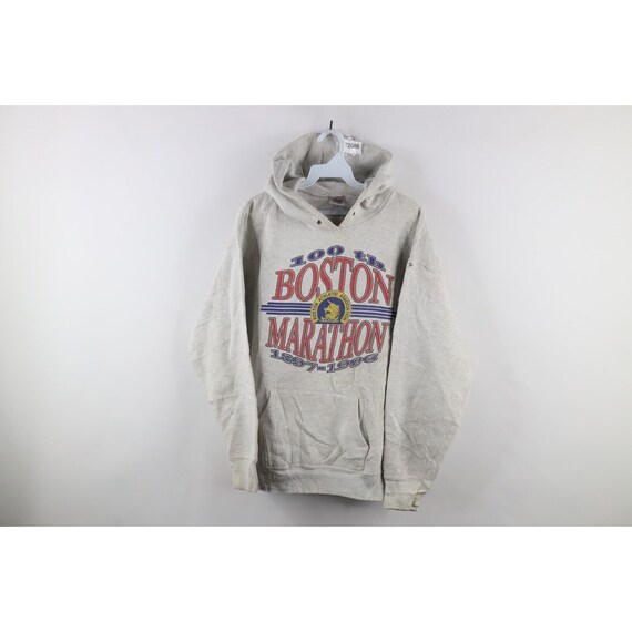 90s Mens Large Distressed 100th Anniversary Boston Marathon Hoodie Sweatshirt Vintage Boston Marathon Hoodie 1990s 100th Boston Marathon Etsy Ireland