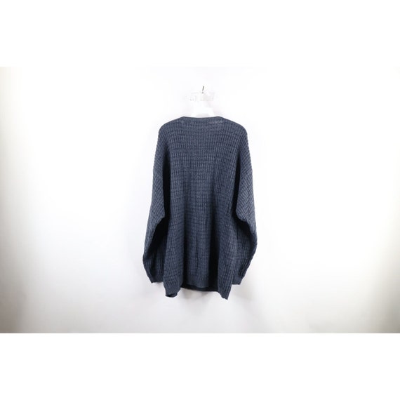 90s Streetwear Mens XL Faded Striped Ribbed Knit … - image 5