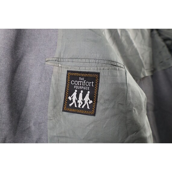 70s Rockabilly Mens 40R Wool 2 Button Suit Coat J… - image 9