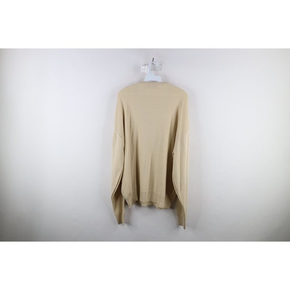 70s Streetwear Mens Size Large Blank Knit V-Neck … - image 5