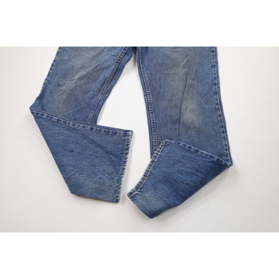 70s Streetwear Mens 38x30 Thrashed Bootcut Denim … - image 6