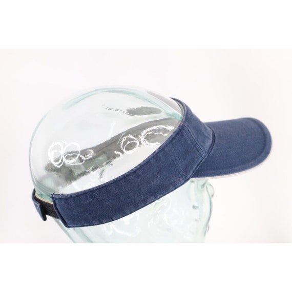 Y2K Nike Faded Spell Out Mini Swoosh Visor Hat Ca… - image 6