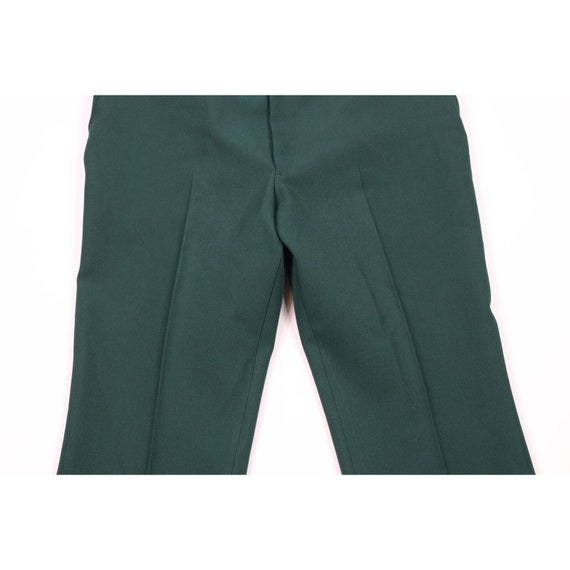 70s Streetwear Mens 32x29 Flat Front Cuffed Knit … - image 3