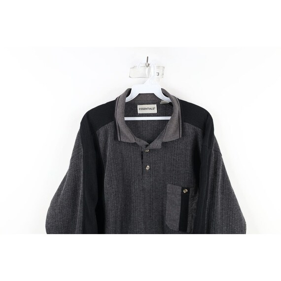 トップス faded thermal polo shirt faded thermal polo shirt
