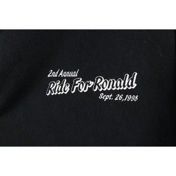 90s Mens XL Faded Spell Out Ride For Ronald Motor… - image 4