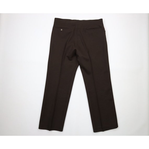 70s Streetwear Mens 38x30 Faded Knit Wide Leg Bel… - image 7