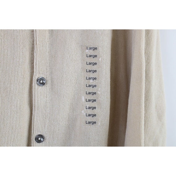 NOS Vtg 90s Streetwear Mens Large Blank Knit Kurt… - image 4