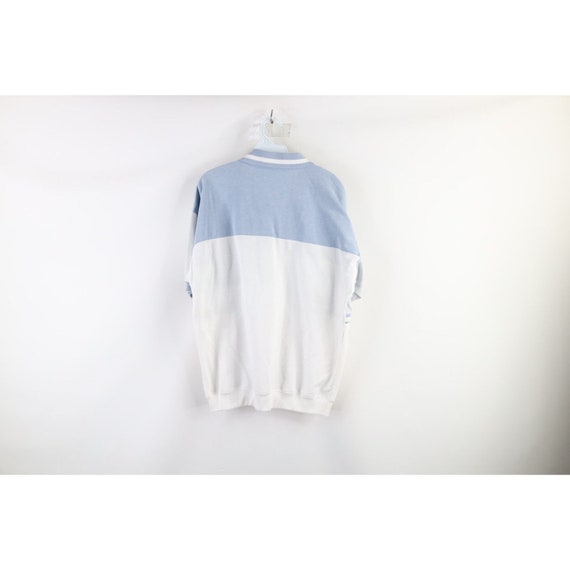 90s Streetwear Mens Large Striped Color Block Col… - image 8
