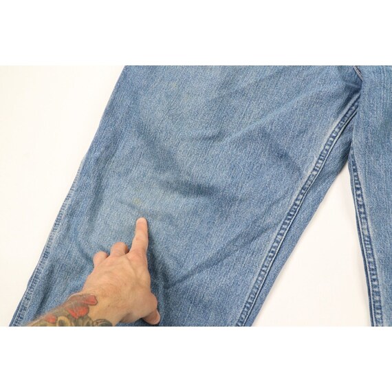 90s Streetwear Mens 44x32 Thrashed Wide Leg Baggy… - image 5