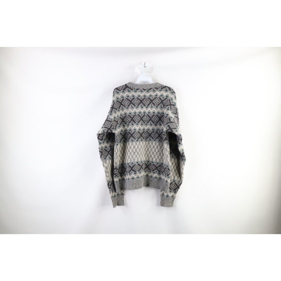 90s Streetwear Womens Medium Thrashed Wool Knit F… - image 8