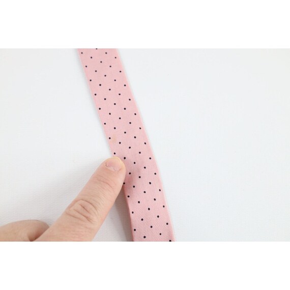 50s 60s Rockabilly Silk Polka Dot Western Ribbon … - image 4