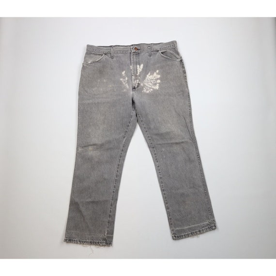 90s Streetwear Mens 40x30 Thrashed Flared Bootcut… - image 1