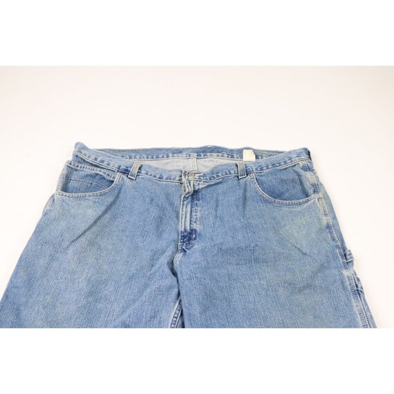 90s Streetwear Mens 44x32 Thrashed Wide Leg Baggy… - image 2