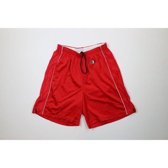 90s Champion Mens Large Striped Heavyweight Mesh Basketball Shorts Red Vintage Champion Basketball Shorts 1990s Heavyweight Gym Shorts Etsy
