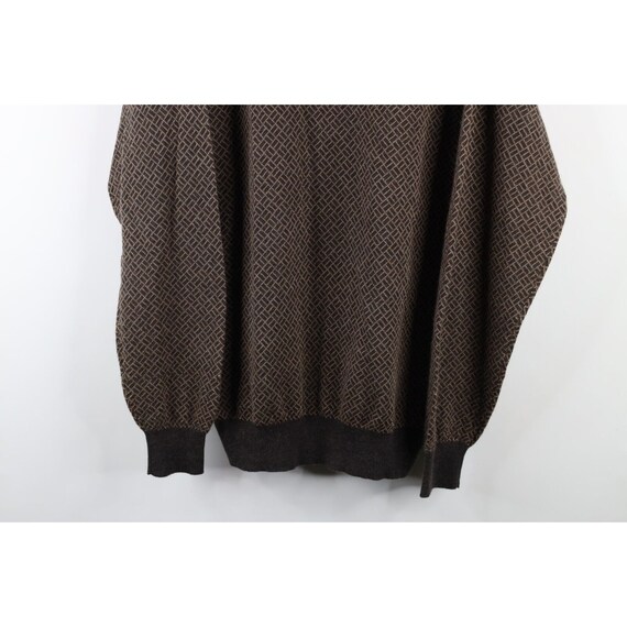 90s Streetwear Mens XL Wool Silk Cashmere Knit Co… - image 3