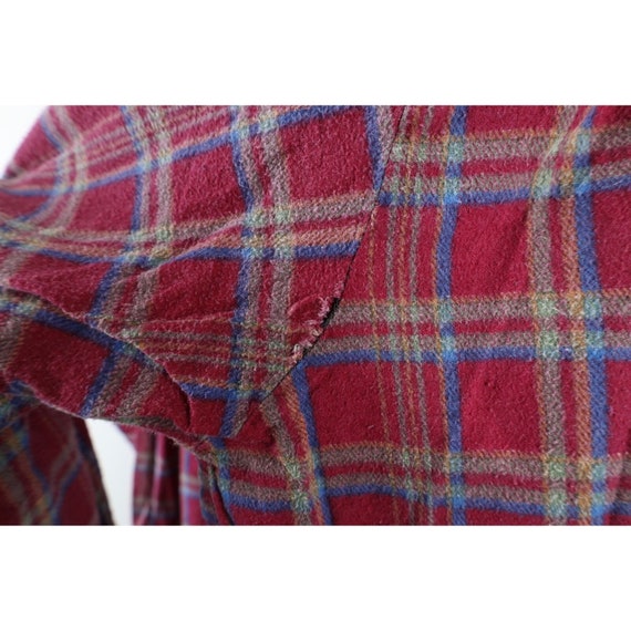 90s Dickies Mens 3XL Distressed Collared Flannel … - image 8