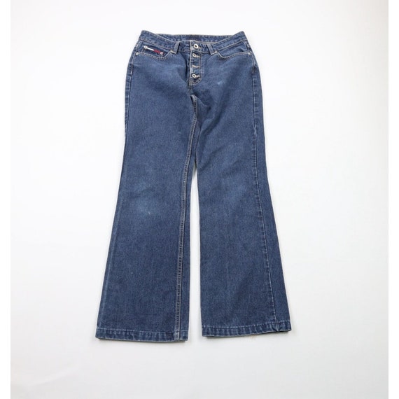 90s Tommy Hilfiger Womens 7 Distressed Flared Butt