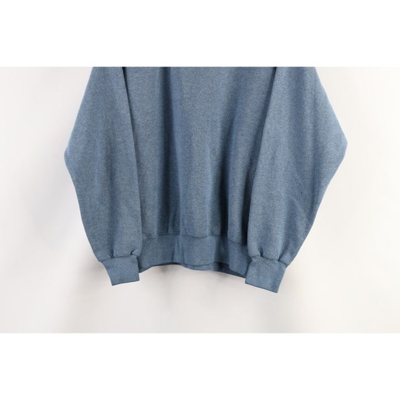 90s Streetwear Womens Medium Faded Blank Crewneck… - image 3