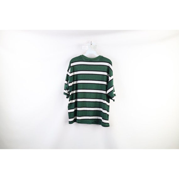 90s Streetwear Womens Medium Distressed Striped C… - image 8