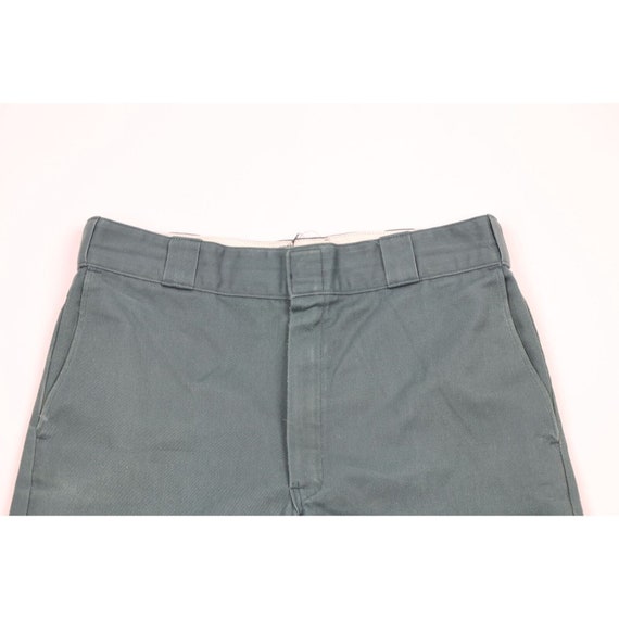 70s Dickies Mens 33x29 Faded Spell Out Wide Leg Flared Work
