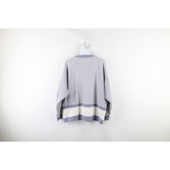 90s Streetwear Womens L Striped Color Block Baggy… - image 7