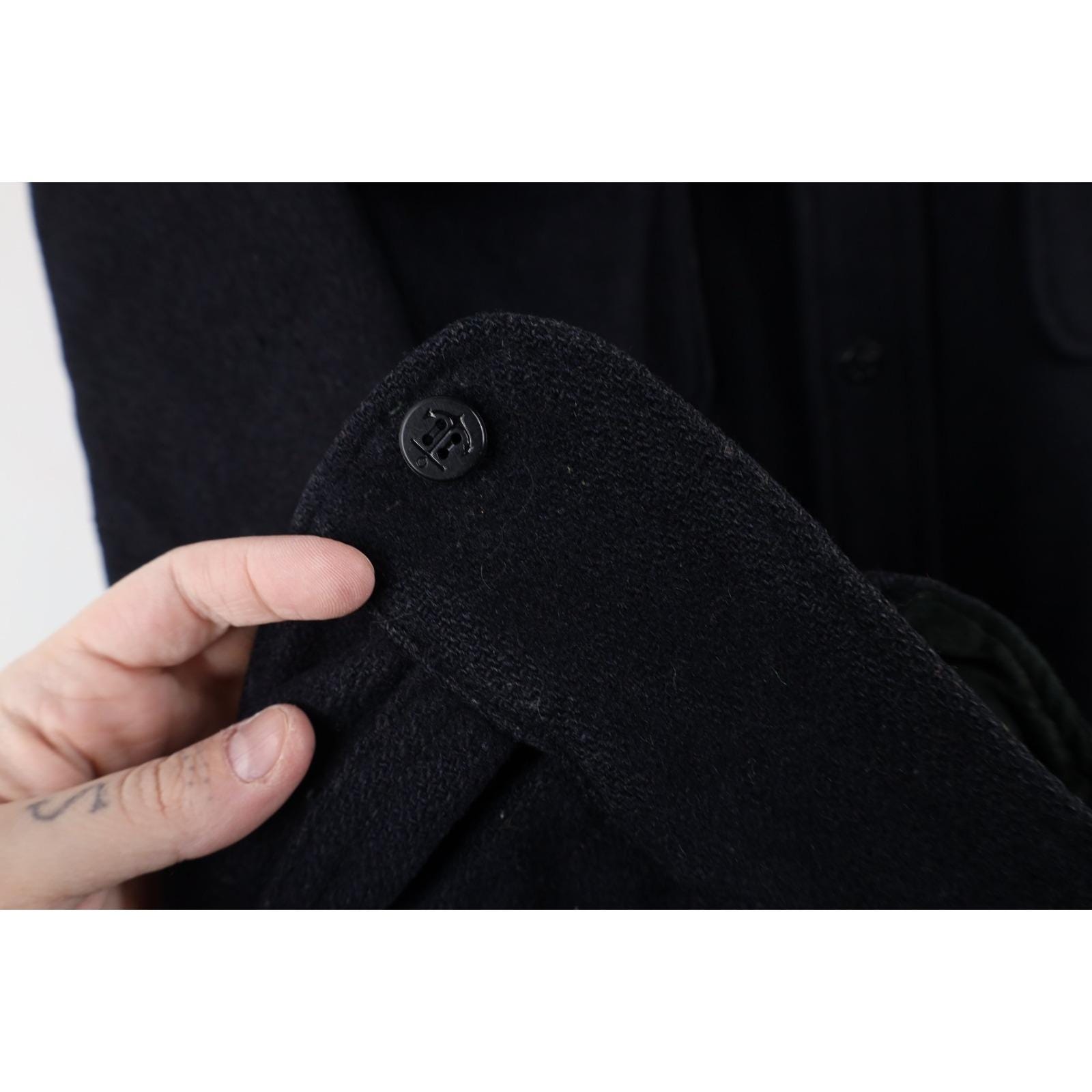 ジャケット・アウター FIVE BROTHER CPO WOOL JACKET size: L 40s 50s Five Brother Mens L Distressed Wool CPO Shirt Jacket