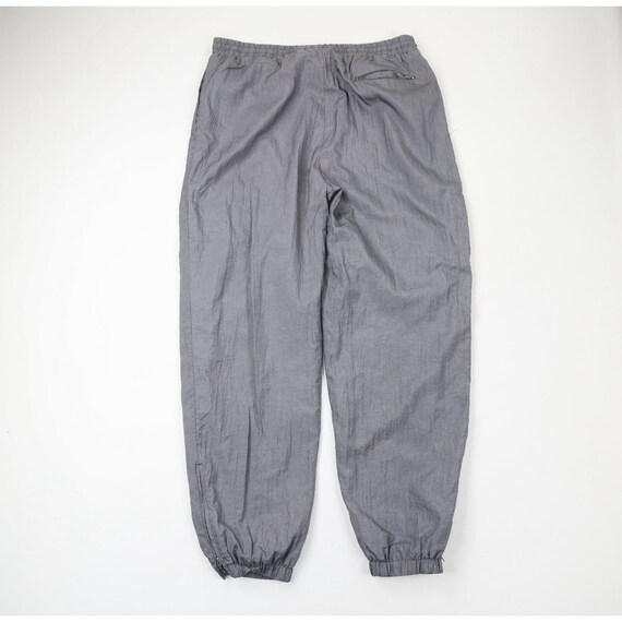 90s Streetwear Mens Size XL Blank Lined Nylon Jog… - image 8