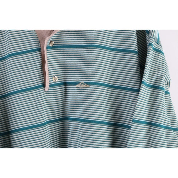 90s Quiksilver Mens XL Baggy Fit Striped Surfing … - image 4