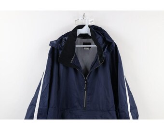 90s Nike Mens 2XL Mini Swoosh Hooded Pullover Anorak Jacket