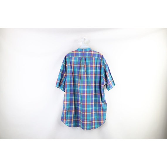 90s Ralph Lauren Mens XL Faded Rainbow India Madr… - image 8