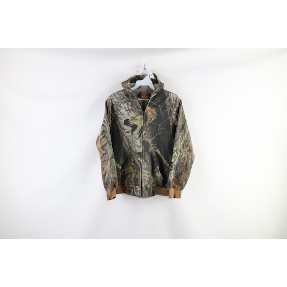 90s Streetwear Womens Small Faded Camouflage Full… - image 1