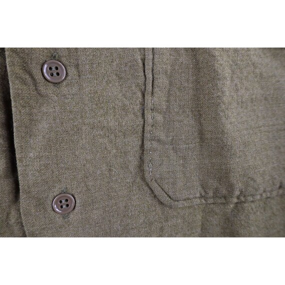 40s Mens 16 34 Distressed Wool Military Collared … - image 8