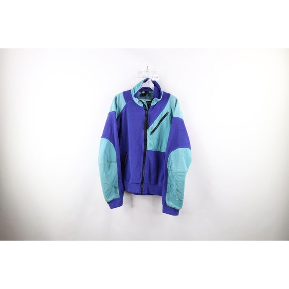 90s Marmot Mens Medium Distressed Spell Out Fleec… - image 1