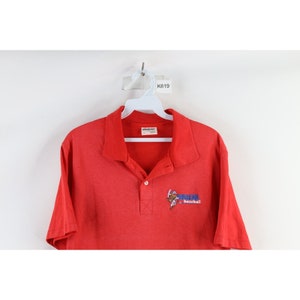 90s Minor League Baseball Mens L Faded Buffalo Bisons Collared Polo Shirt, Minor League Baseball Polo Shirt, Mens Buffalo Bisons Polo Shirt image 2