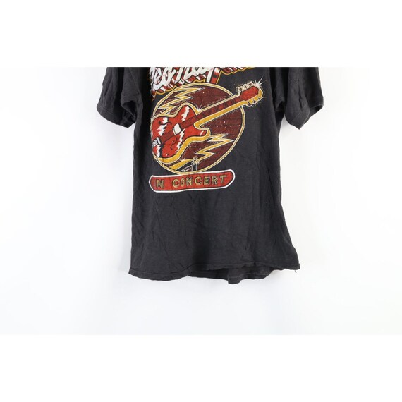 80s Mens Small Distressed Ted Nugent In Concert B… - image 9