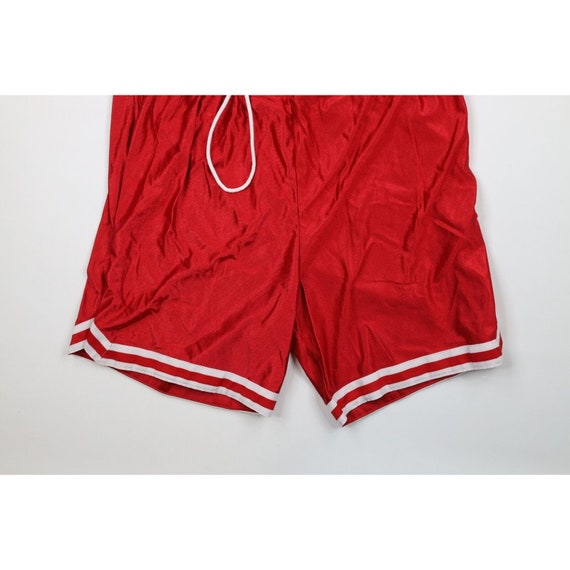 90s Streetwear Mens 2XL Above Knee Silky Nylon Ba… - image 3