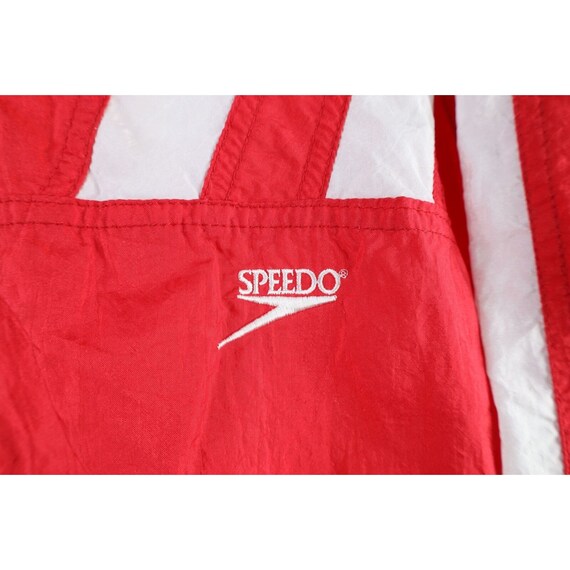 90s Speedo Mens Small Spell Out Lined Full Zip Wi… - image 4