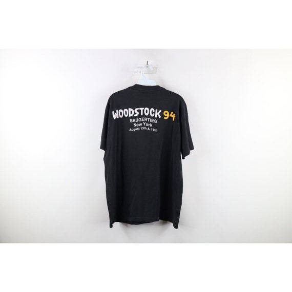 90s Mens XL Distressed 1994 New York Woodstock Co… - image 10