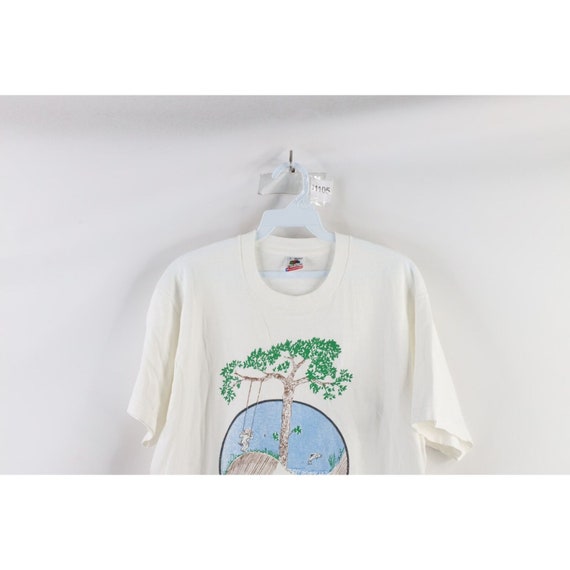 90s Streetwear Womens Large Nature Tree Peace Sig… - image 2