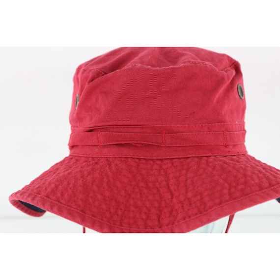 90s Streetwear Faded Blank Bucket Boonie Hat Cap … - image 2
