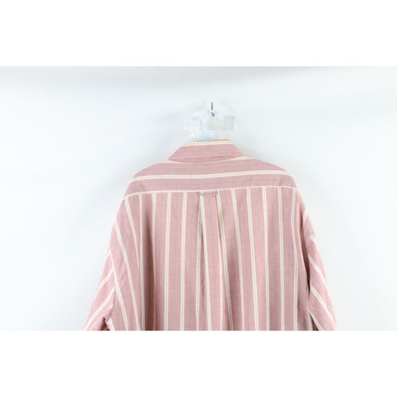 90s Streetwear Mens 2XL Striped Color Block Doubl… - image 7